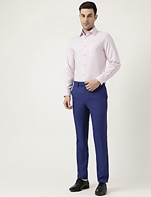 Pure Cotton Slim Fit Checked Shirt