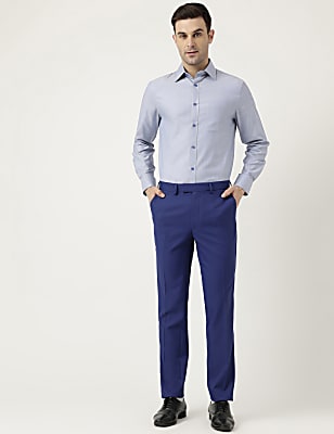 Pure Cotton Slim Fit Striped Shirt