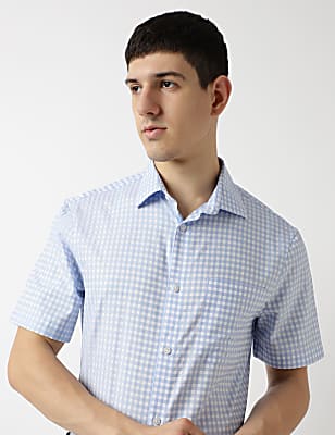 Pure Cotton Spread Collar Shirt