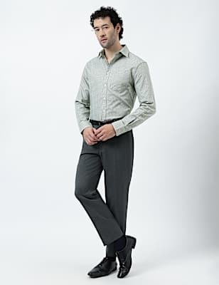 Pure Cotton Micro Check Shirt