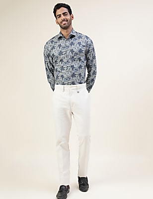 Premium Floral Structure Slim Fit Shirt