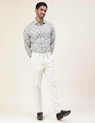 Premium Floral Structure Slim Fit Shirt