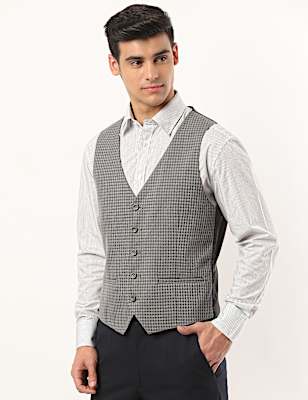 Grid Checks Waistcoat