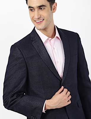 Linen Viscose Solid Jacket