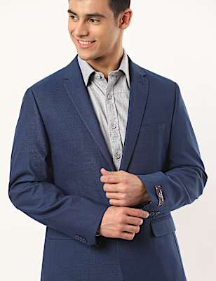Plain Lapel Collar Blazer