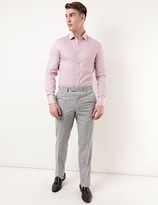 Regular Fit Checked Trousers