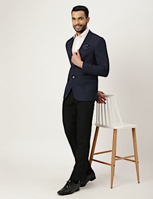 Textured Collared Blazer