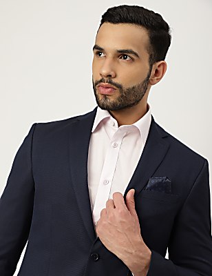 Textured Collared Blazer