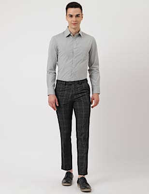 Checkered Slim Fit Trouser