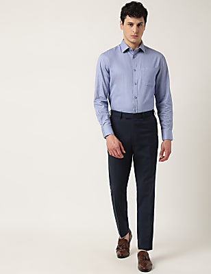 Textured Slim Fit Trouser
