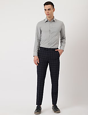 Checkered Regular Fit Trouser