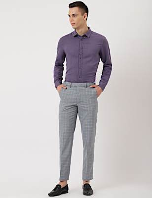 Checkered Regular Fit Trouser