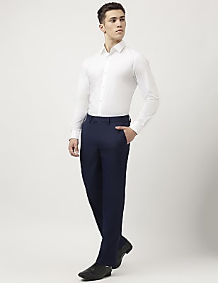 Tailored Fit Solid Trousers