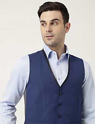 Solid Buttoned Waistcoat