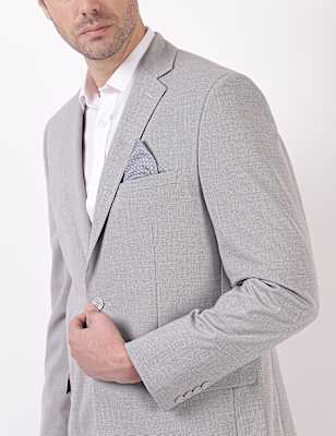 Self Design Lapel Collar Blazer