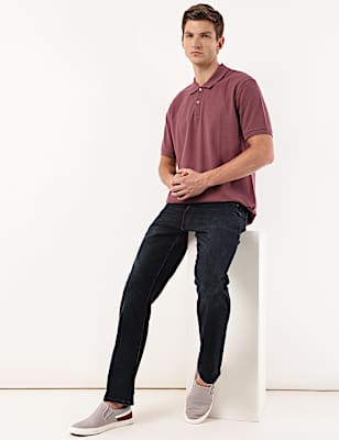 Cotton Mix Plain Slim Fit Jeans