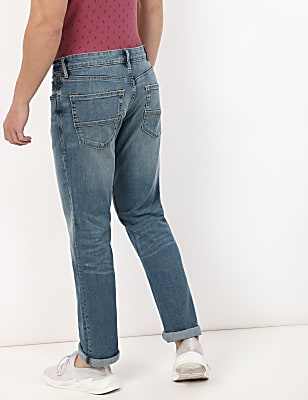 Cotton Mix Plain Slim Fit Jeans