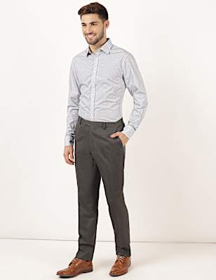 Plain Slim Fit Trouser
