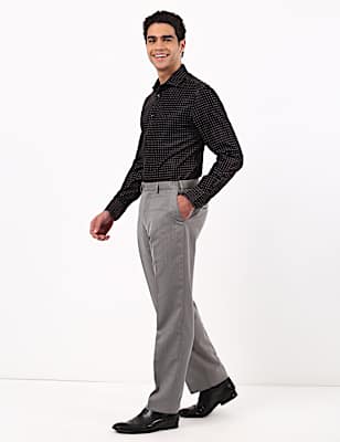 Regular Fit Flexi Waist Trousers