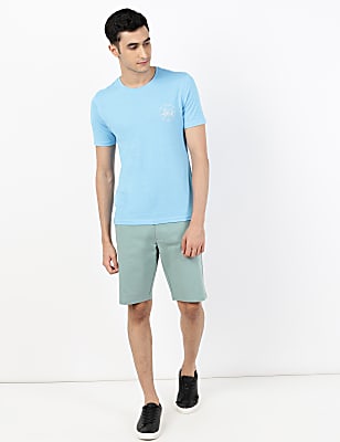 (Cotton Blend) Regular Fit Shorts
