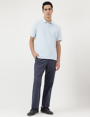 Regular Fit Pure Cotton  Plain Chinos