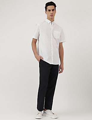 Regular Fit Pure Cotton  Plain Chinos