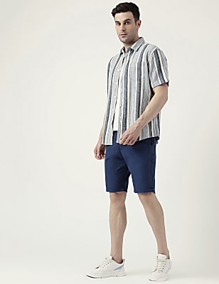Relaxed Fit Solid Half Sleeves Shirt