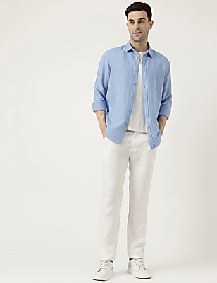 Relaxed Fit Solid Full Sleeves Shirt