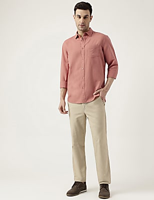 Relaxed Fit Solid Full Sleeves Shirt