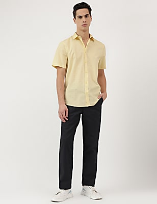 Pure Cotton Button Down Collar Shirt