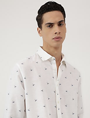 Relaxed Fit Spread Collar Shirt