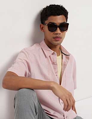 Linen Rich Relaxed Fit Shirt