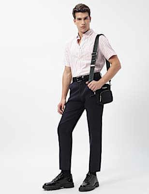 Pure Cotton Bengal Stripes Collared Shirt