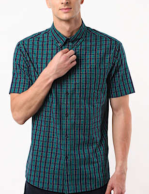 Short Sleeved Check Shirt