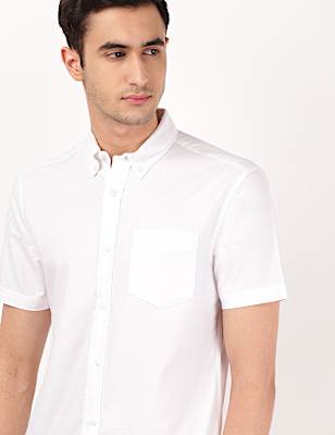 Plain Oxford Short Sleeve Shirt