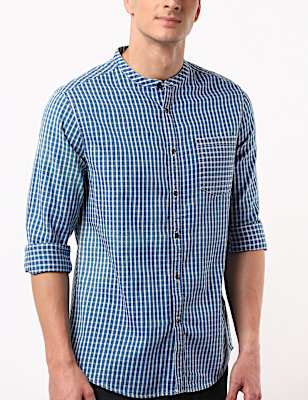 Pure Cotton Check Shirt