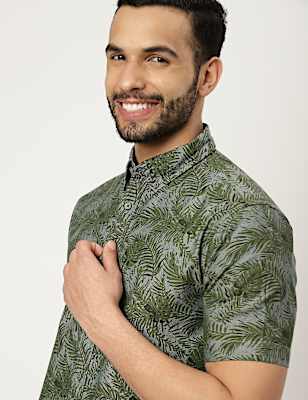 Relaxed Fit Pure Cotton Printed Shirt