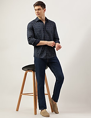 Cotton Rich Printed Long Sleeves Shirt