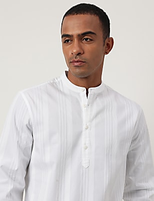 Cotton Rich Textured Long Sleeves Shirt