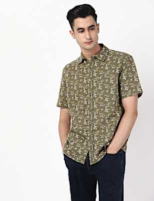 Printed Linen Shirt