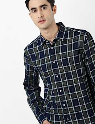 Indigo Black Check Shirt