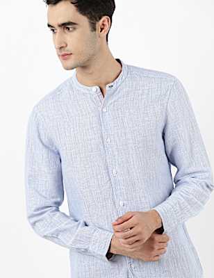 Linen Mix Stripes Shirt