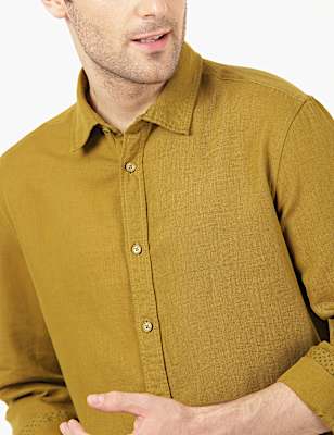 Linen Mix Solid Shirt
