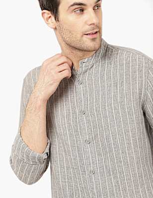 Pure Linen Striper Shirt