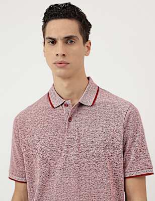 Pure Cotton Polo Neck T-Shirt