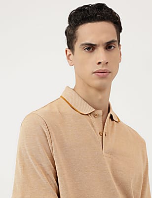 Pure Cotton Polo Neck T-Shirt