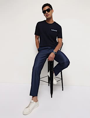 Pure Cotton Crew Neck T-Shirt