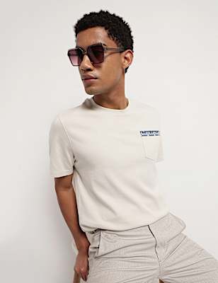 Pure Cotton Crew Neck T-Shirt