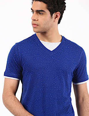 Plain Amber V Neck T-Shirt