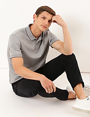 Modal Mix Plain Collar Neck T-Shirt